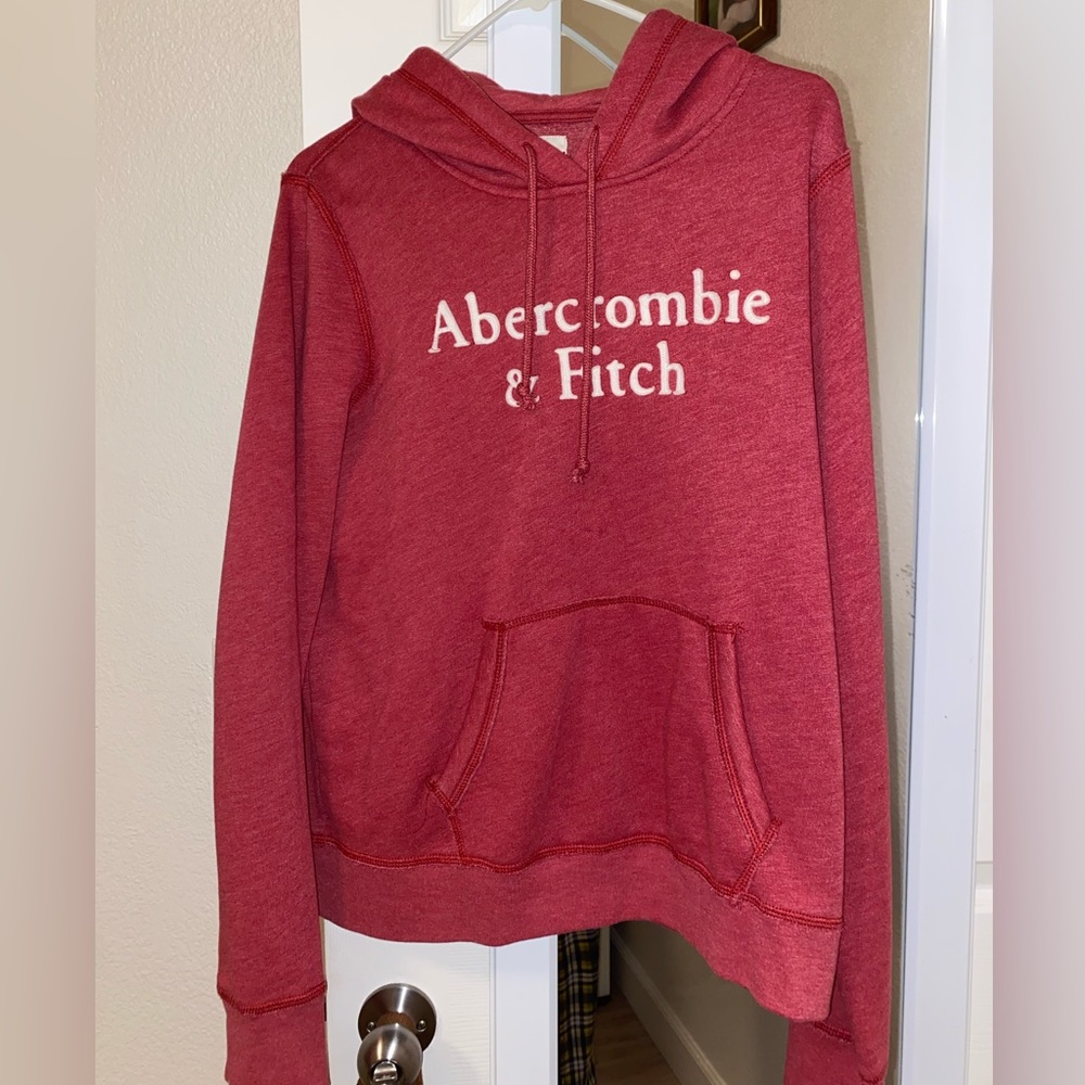 Abercrombie & fitch red hoodie